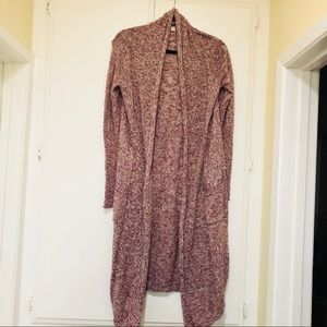 Maroon duster cardigan